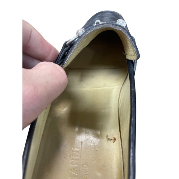 Magnanni Mens From Spain Black Leather Loafers  Size 11 SKU 9482 - Picture 8 of 16